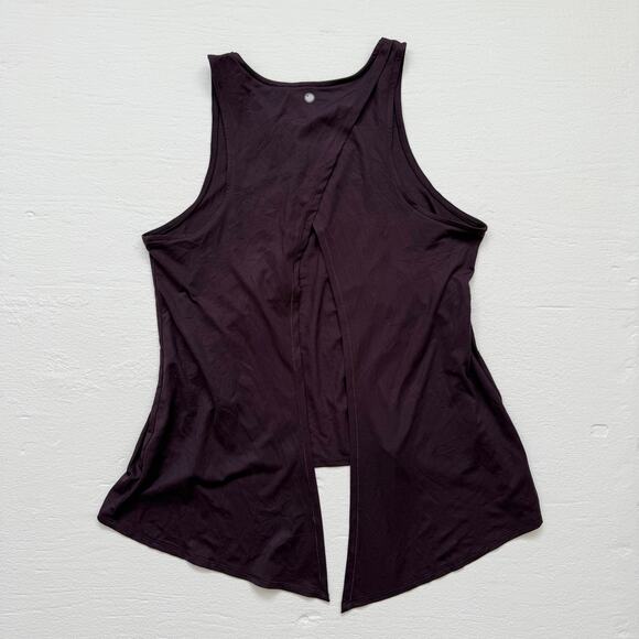 Yogalicious Open Back Tank Top Purple, Size Medium - Picture 4 of 5